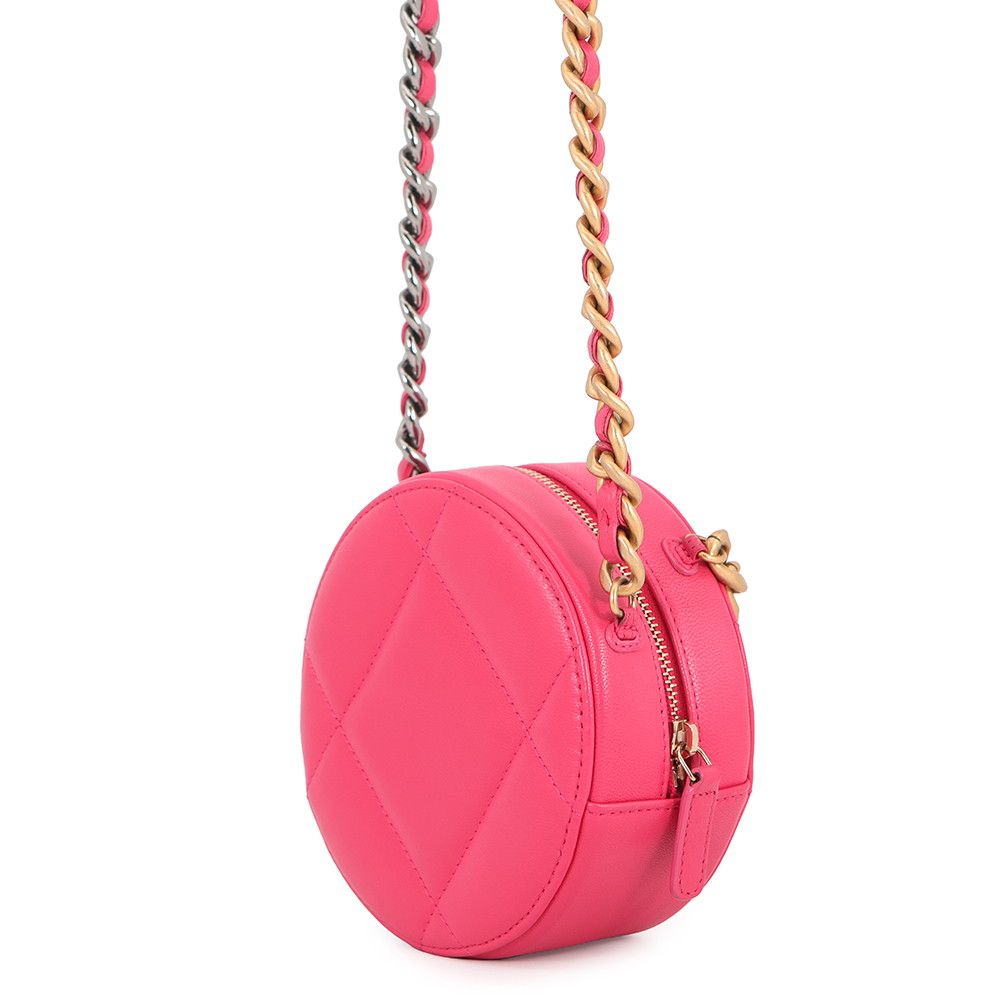 Chanel Chain Shoulder Bag 19 Quilted CC Logo Lambskin