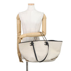 Chanel Tote CC Logo Small Shopping Canvas Calfskin 2-Way — view 4