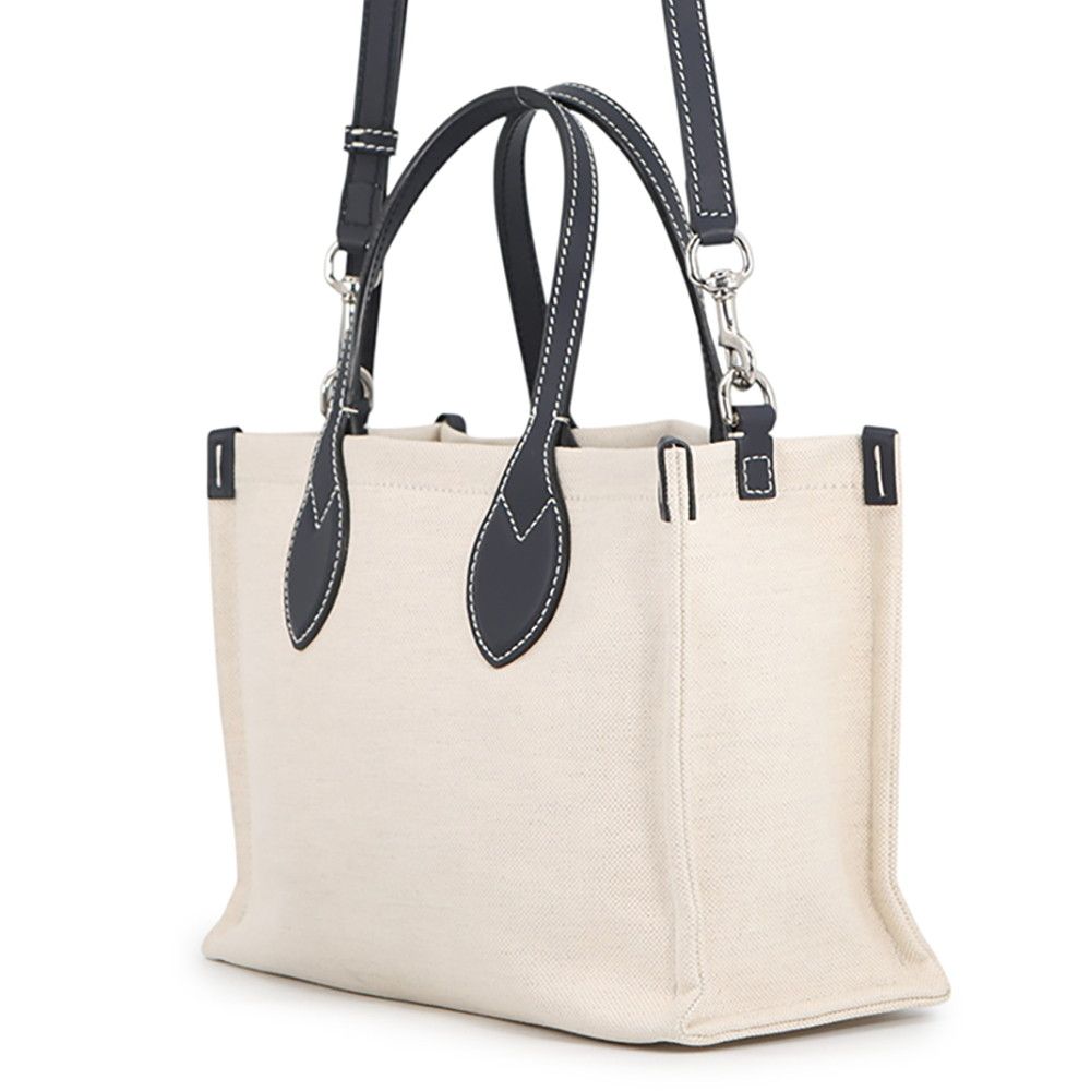 Gucci Print Logo Mini Tote Canvas Leather 2-Way Shoulder Bag