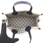 Gucci Print Logo Mini Tote Canvas Leather 2-Way Shoulder Bag