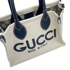 Gucci Print Logo Mini Tote Canvas Leather 2-Way Shoulder Bag