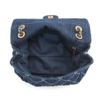 Chanel Chain Shoulder Bag CC Logo Quilted Single Flap Denim — view 6