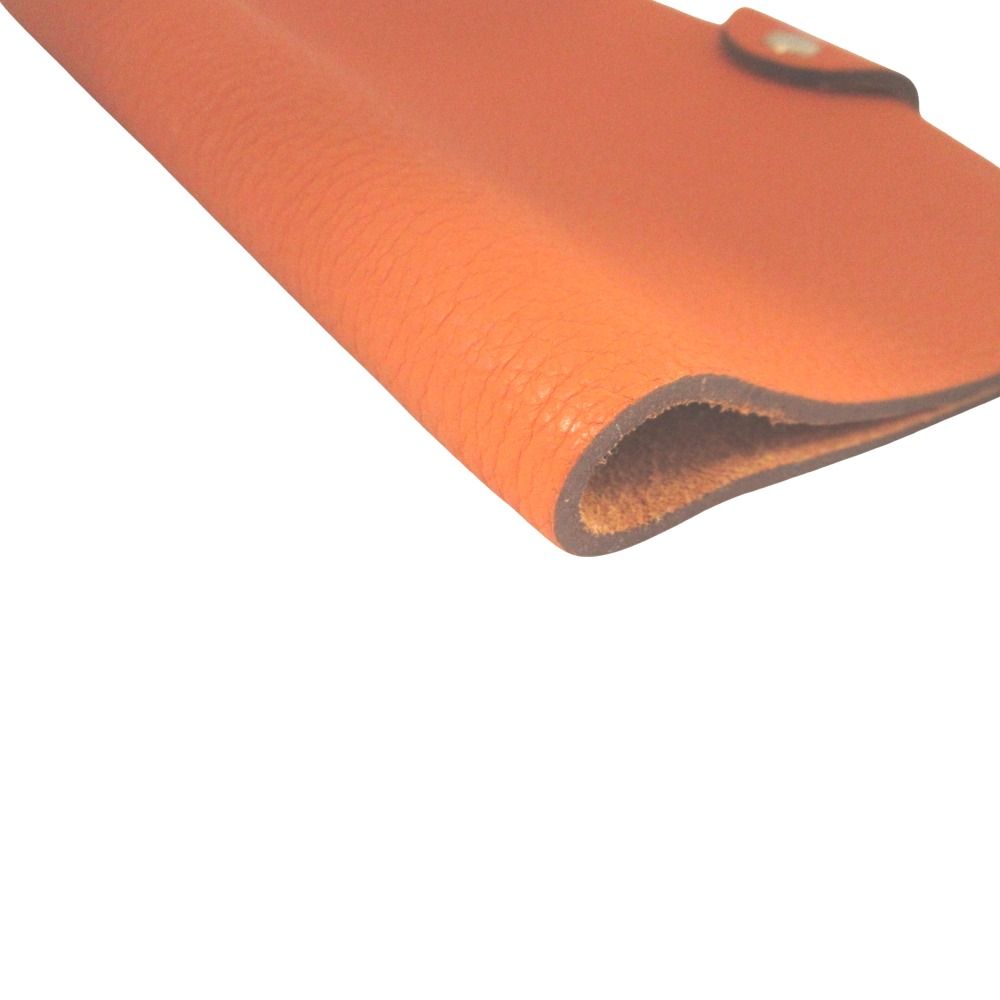 Hermes PM Note Cover Notebook Togo Leather Series Button Orange Agenda — view 5