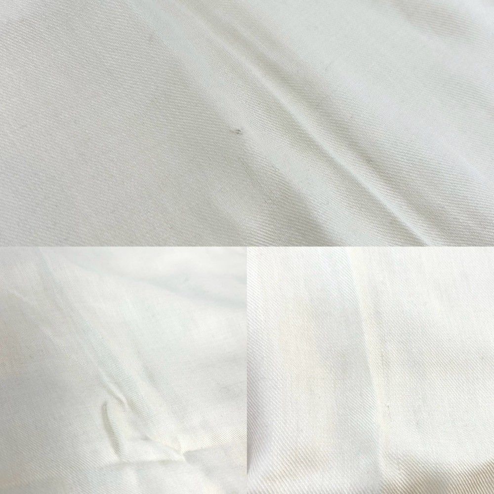 Gucci Shawl Large Guccy Fashion Item Rayon Silk White Red — view 4