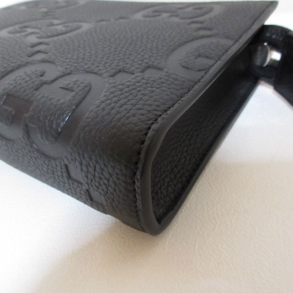 Gucci Jumbo GG Mini Shoulder Bag Black — view 7