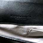 Bottega Veneta Intrecciato Leather Chain Handle Olympia Shoulder Bag Black — view 8