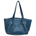 Bottega Veneta Mini Chester Intrecciato Leather Tote Bag Navy