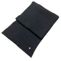 Chanel Sports Cashmere Rib Knit Scarf Shawl Black Sweater