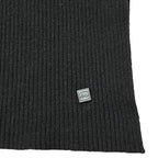 Chanel Sports Cashmere Rib Knit Scarf Shawl Black Sweater — view 3