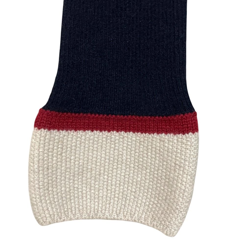 Chanel Cashmere Silk Long Sleeve Knit Top Sweater 38 Navy — view 4