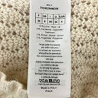 Dior Wool Cashmere Mohair 3/4 Sleeve Knit Sweater Off White — view 4