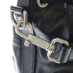 Louis Vuitton LV Night Noe Cargo Shoulder Back Black Leather Silver — view 7