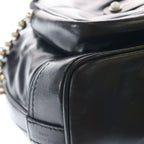 Louis Vuitton LV Night Noe Cargo Shoulder Back Black Leather Silver — view 5