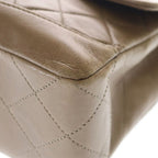 Chanel Quilted Lambskin Leather Turnlock Chain Shoulder Bag Gold Brown — view 6