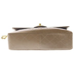 Chanel Quilted Lambskin Leather Turnlock Chain Shoulder Bag Gold Brown — view 4