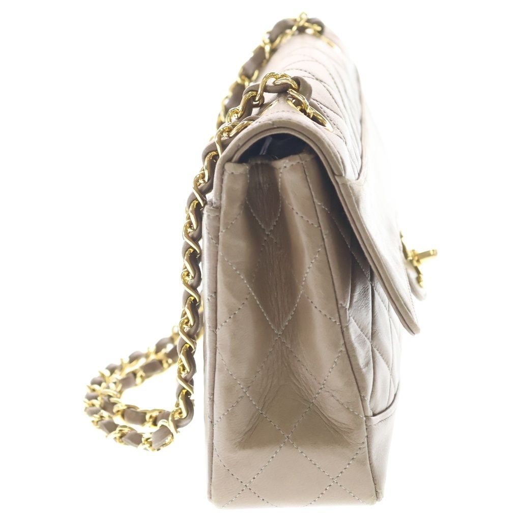 Chanel Quilted Lambskin Leather Turnlock Chain Shoulder Bag Gold Brown — view 3