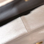 Chanel Quilted Lambskin Leather Turnlock Chain Shoulder Bag Gold Brown — view 8