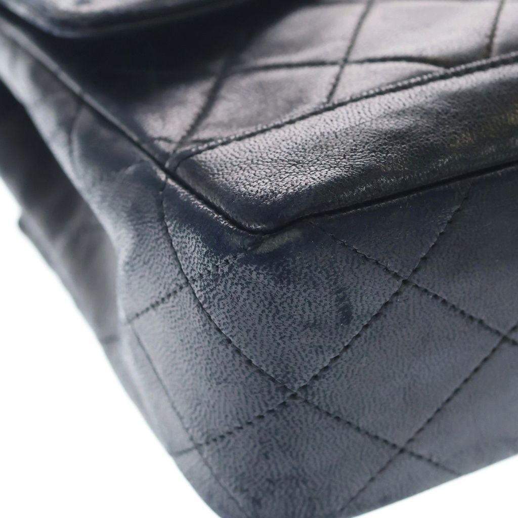 Chanel Quilted Lambskin Leather Turnlock Chain Shoulder Bag Gold Black — view 5