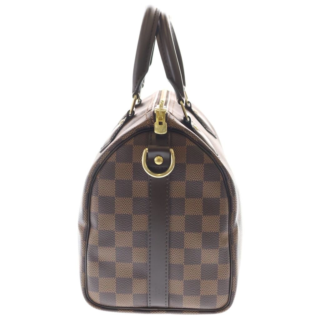 Louis Vuitton Damier Speedy Bandouliere 25 Leather 2-Way Shoulder Bag Brown — view 3