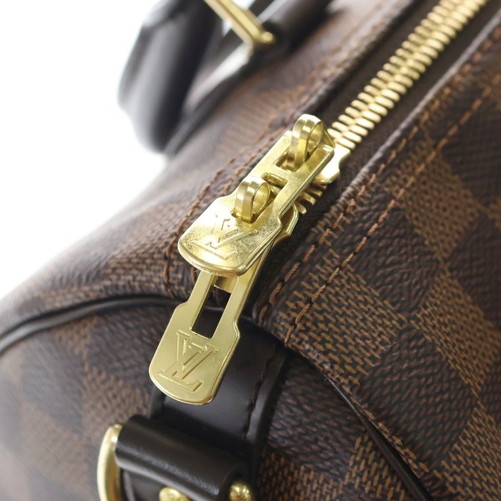 Louis Vuitton Damier Speedy Bandouliere 25 Leather 2-Way Shoulder Bag Brown — view 6