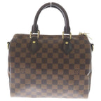 Louis Vuitton Damier Speedy Bandouliere 25 Leather 2-Way Shoulder Bag Brown — view 2