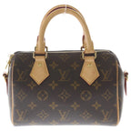 Louis Vuitton Monogram Speedy Bandouliere 20 2-Way Shoulder Bag Brown Leather