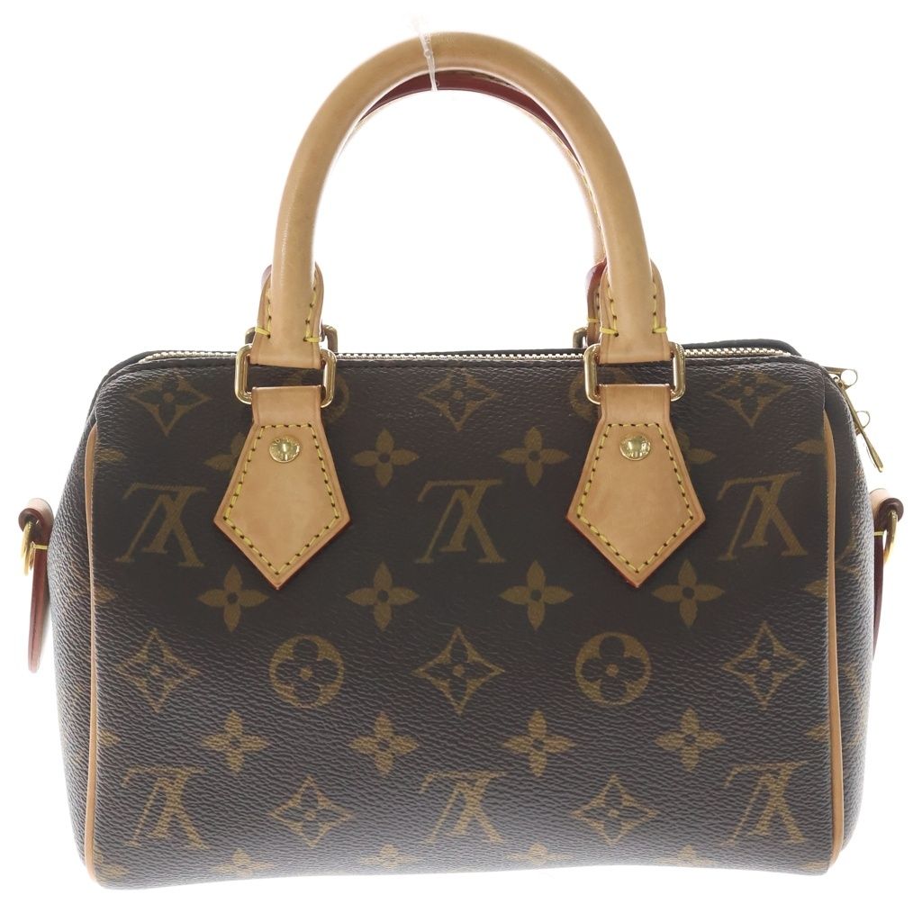 Louis Vuitton Monogram Speedy Bandouliere 20 2-Way Shoulder Bag Brown Leather — view 2