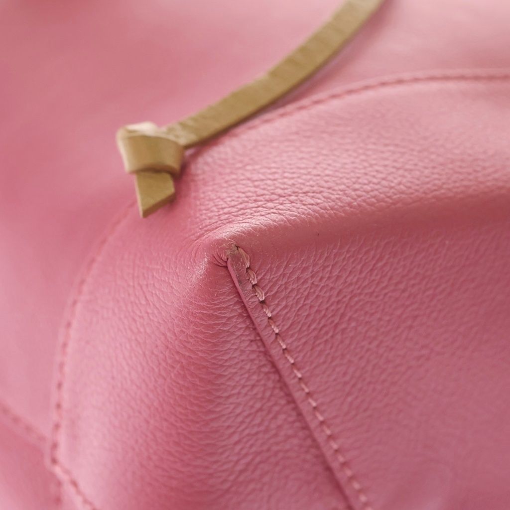 Louis Vuitton Lockme Backpack Pink Brown Leather Silver — view 5