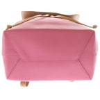 Louis Vuitton Lockme Backpack Pink Brown Leather Silver — view 4