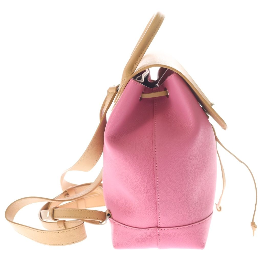 Louis Vuitton Lockme Backpack Pink Brown Leather Silver — view 3