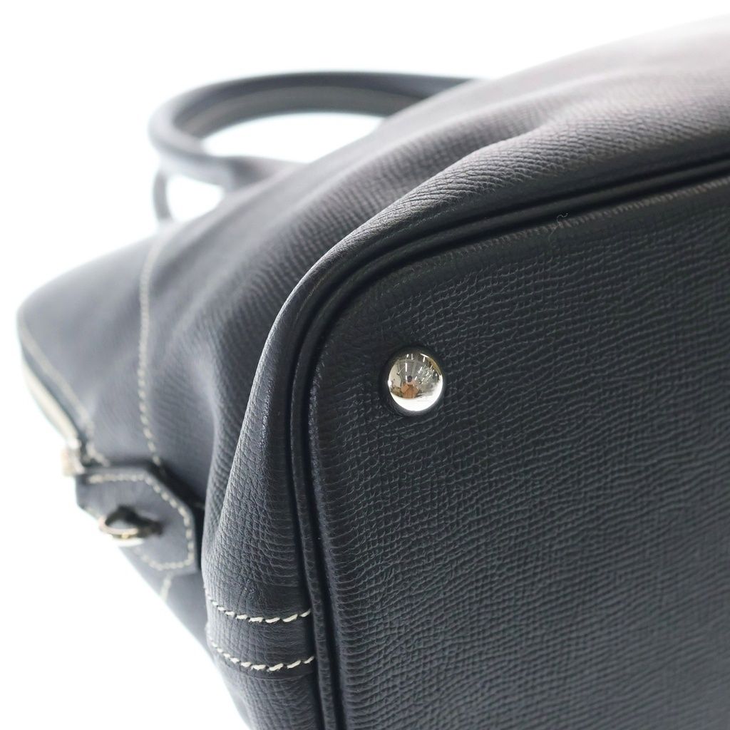 Hermes Bolide Relax 35 Epsom Silver Handbag Black — view 5