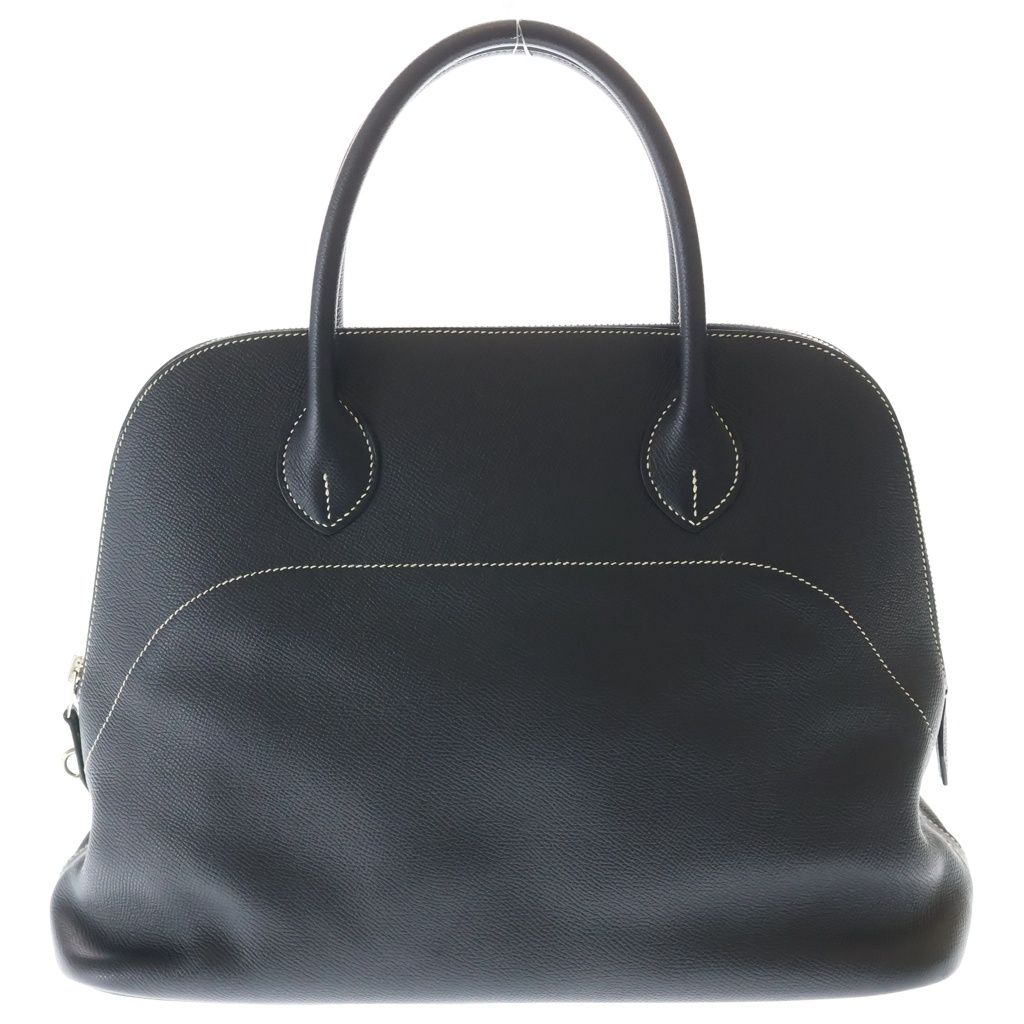 Hermes Bolide Relax 35 Epsom Silver Handbag Black
