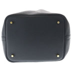 Hermes Picotin Lock MM Taurillon Clemence Gold Handbag Black — view 4