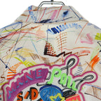 Hermes Chevalo Scope Allover Print Denim Trucker Jacket White — view 4