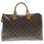 Louis Vuitton Monogram Speedy 35 Leather Handbag Brown — view 2