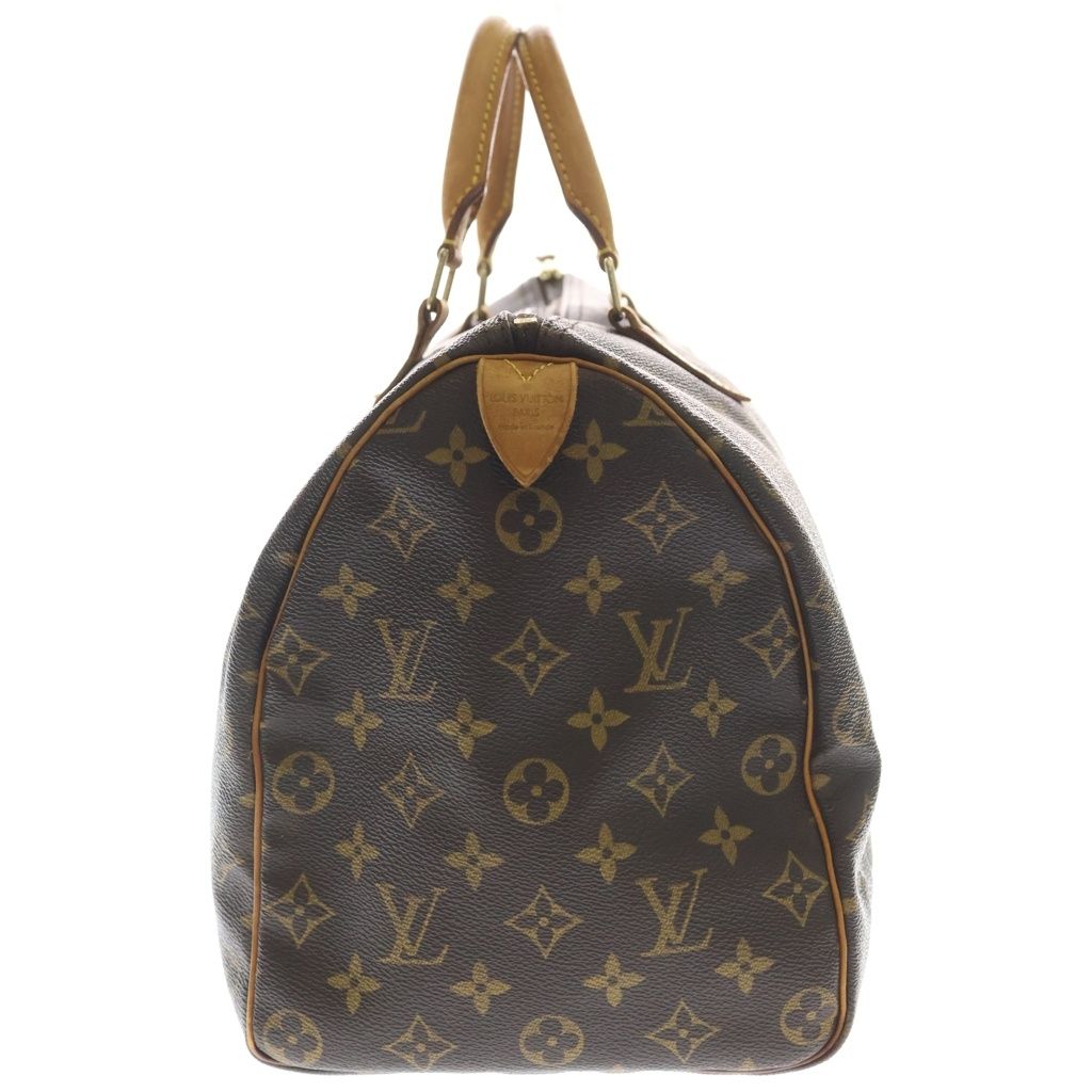 Louis Vuitton Monogram Speedy 35 Leather Handbag Brown — view 3