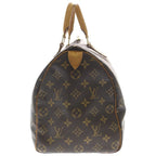 Louis Vuitton Monogram Speedy 35 Leather Handbag Brown — view 3