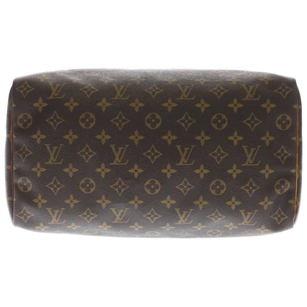 Louis Vuitton Monogram Speedy 35 Leather Handbag Brown — view 4