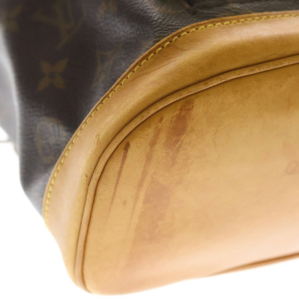Louis Vuitton Monogram Montsouris MM Leather Backpack Brown — view 5