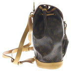 Louis Vuitton Monogram Montsouris MM Leather Backpack Brown — view 3