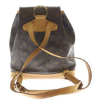 Louis Vuitton Monogram Montsouris MM Leather Backpack Brown — view 2
