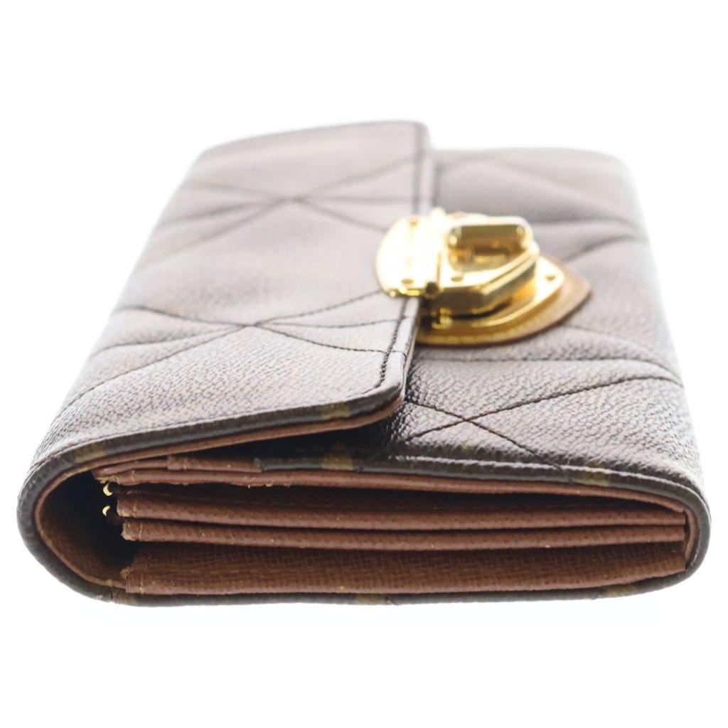 Louis Vuitton Monogram Etoile Portefeuille Sarah Wallet Brown Leather Gold — view 3