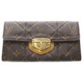 Louis Vuitton Monogram Etoile Portefeuille Sarah Wallet Brown Leather Gold