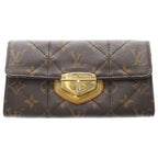 Louis Vuitton Monogram Etoile Portefeuille Sarah Wallet Brown Leather Gold