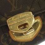 Louis Vuitton Monogram Etoile Portefeuille Sarah Wallet Brown Leather Gold — view 6