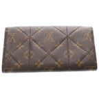 Louis Vuitton Monogram Etoile Portefeuille Sarah Wallet Brown Leather Gold — view 2