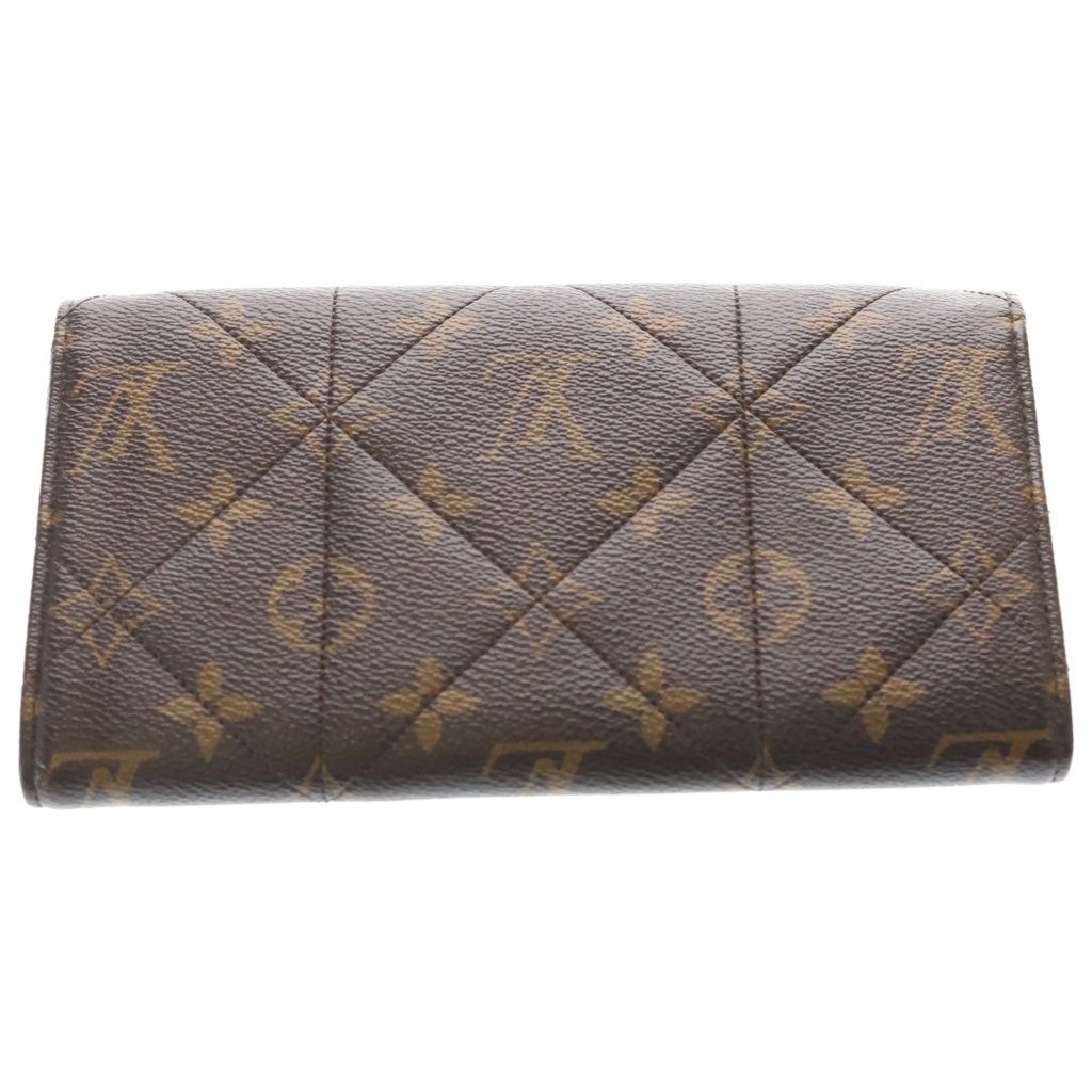 Louis Vuitton Monogram Etoile Portefeuille Sarah Wallet Brown Leather Gold — view 2
