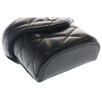Saint Laurent Paris June Lambskin Mini Handbag Pouch Black — view 5
