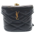 Saint Laurent Paris June Lambskin Mini Handbag Pouch Black