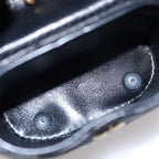 Saint Laurent Paris June Lambskin Mini Handbag Pouch Black — view 7